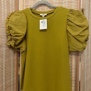 Boutique blouse. Popular chartreuse green.